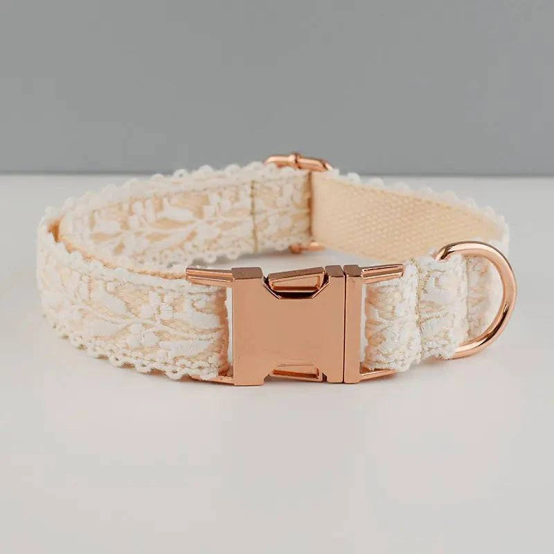 Velvet Pet Collar with Traction Rope