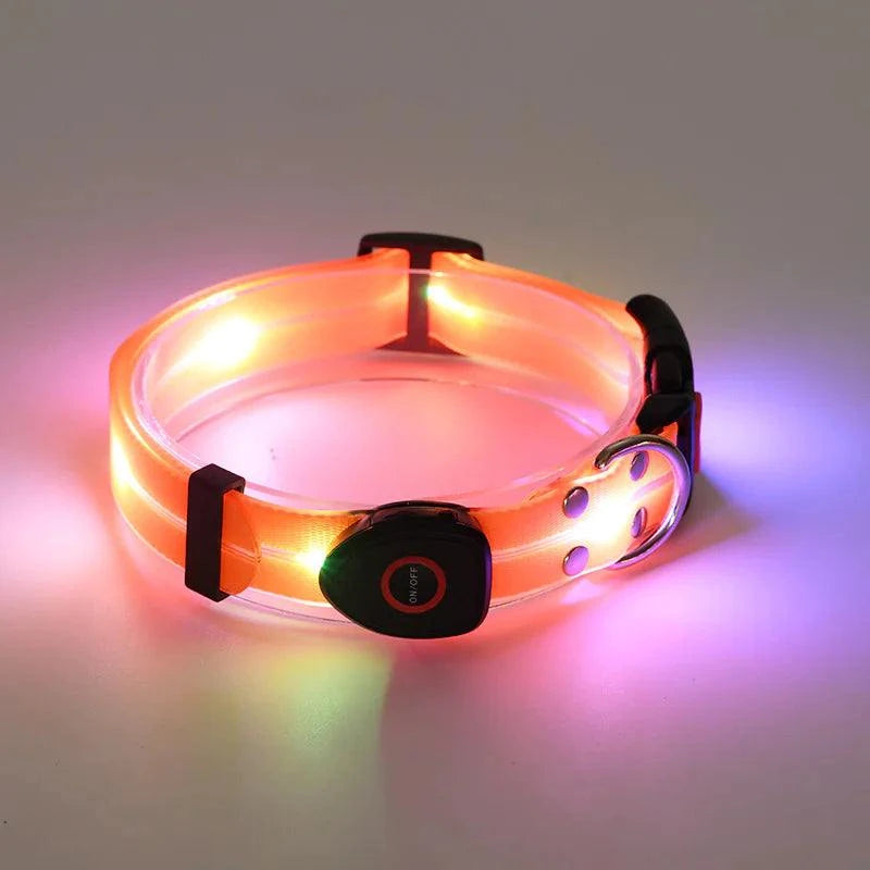 led-rechargeable-pet-collar