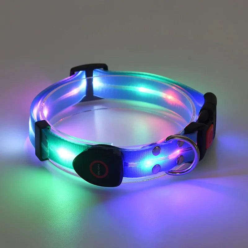 led-rechargeable-pet-collar