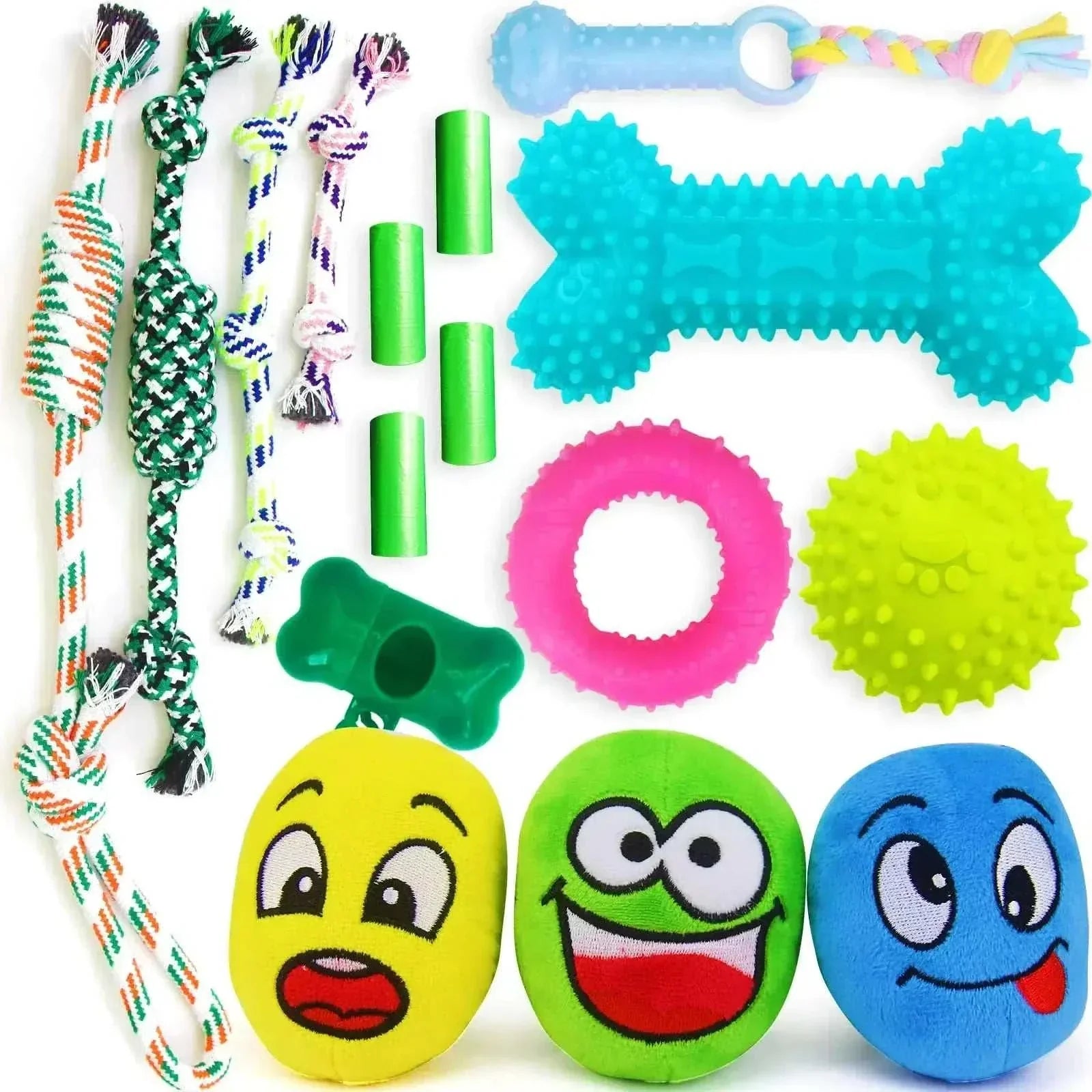loncoldy 16 Pack Puppy Teething Toys
