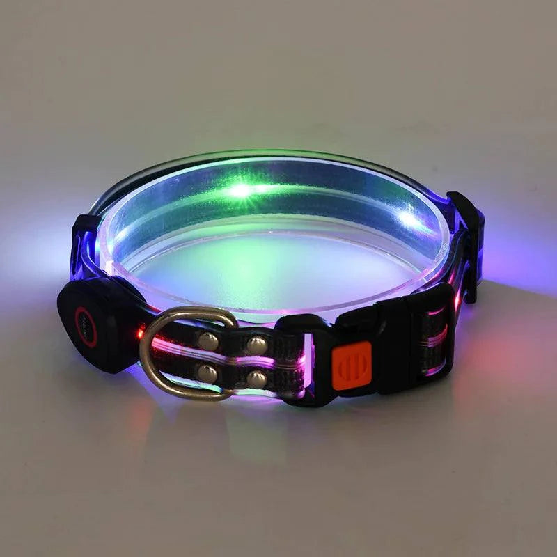 led-rechargeable-pet-collar